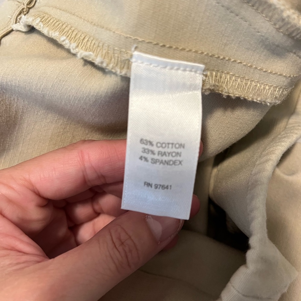 J. Jill pull on stretch khaki chino pants women’s size 6 petite elastic waist‎ - Picture 5 of 6